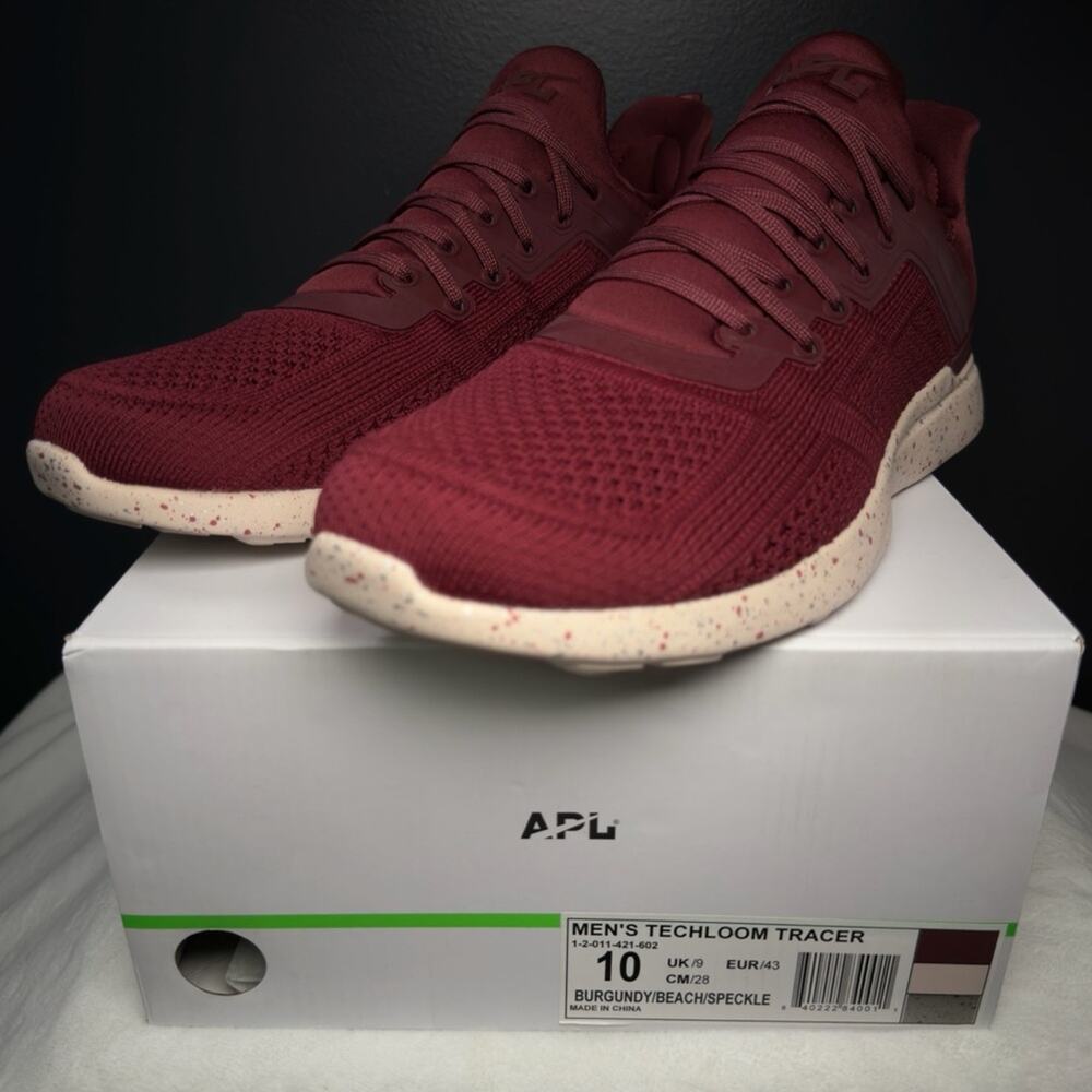APL TechLoom Tracer – Burgundy/Beach/Speckle | Men’s 10 | Training Sneaker